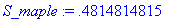 [Maple Math]