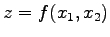 $ z=f(x_1,x_2)$